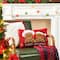 Glitzhome® 18" Hooked Gingerbread Boy & Girl Pillow
